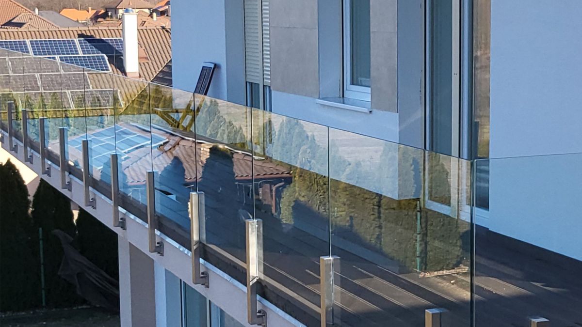 Üvegkorlát készítése