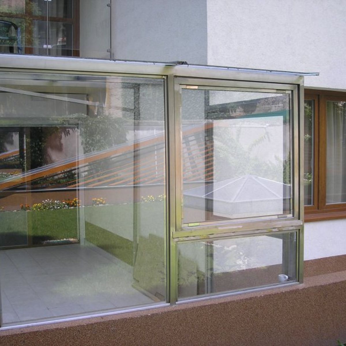 Üveg télikert kivitelezés