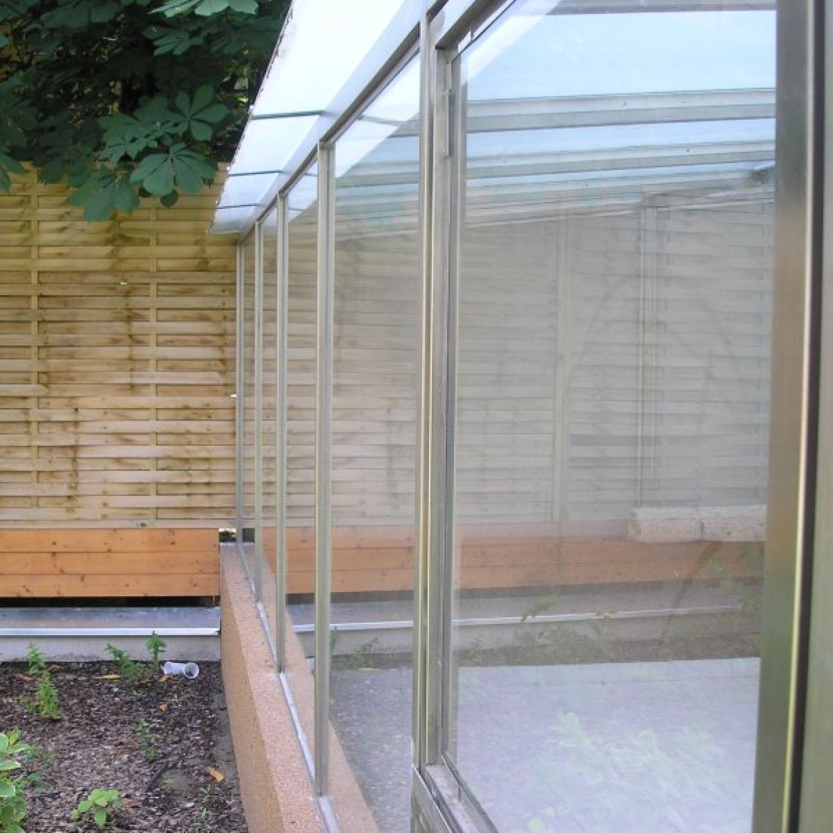 Üveg télikert kivitelezés