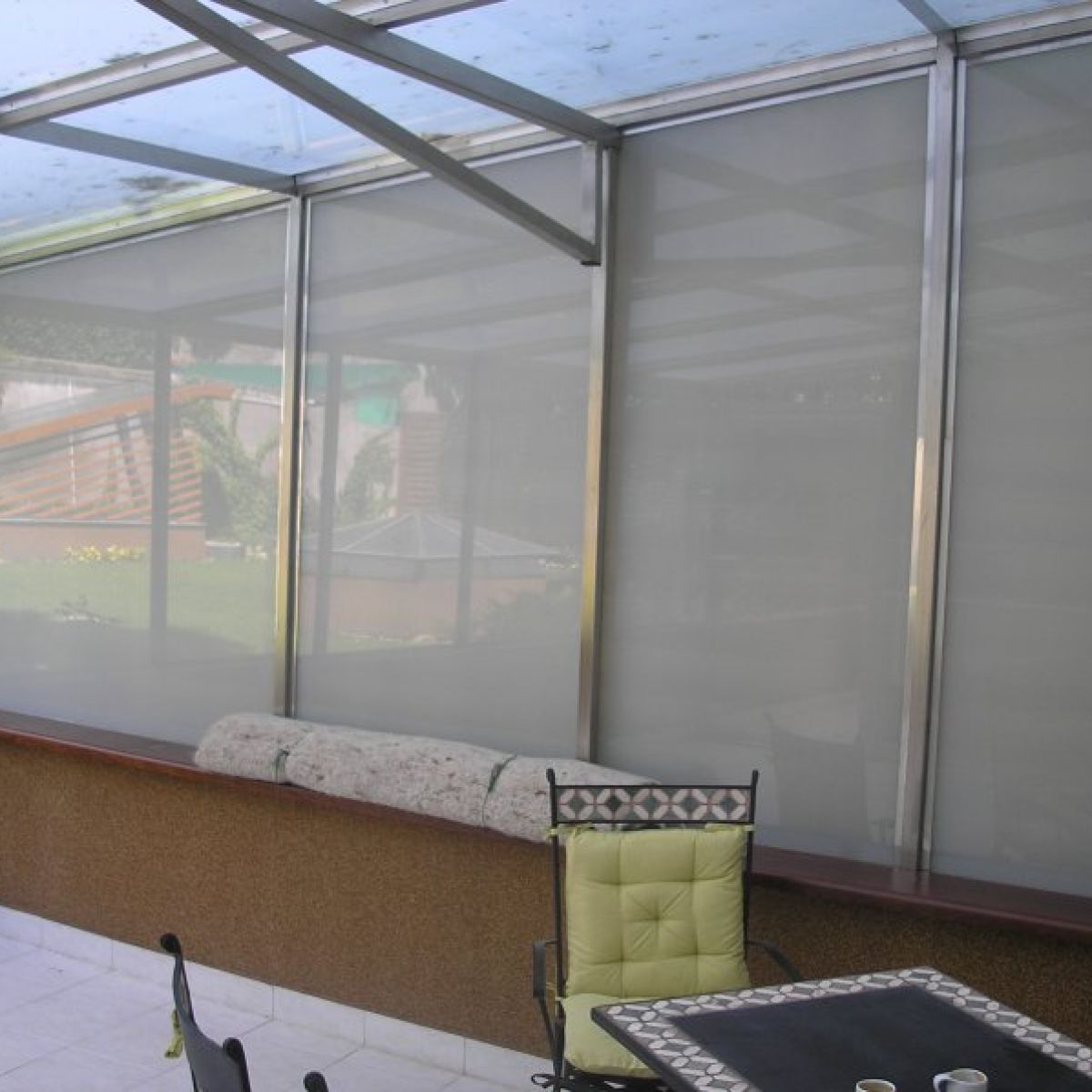 Üveg télikert kivitelezés