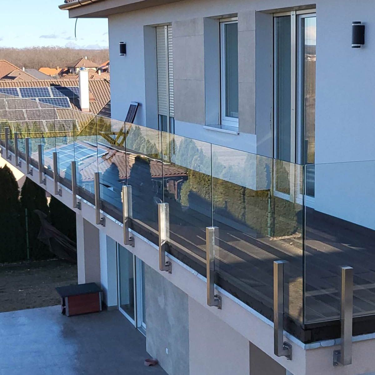 Üvegkorlát készítése