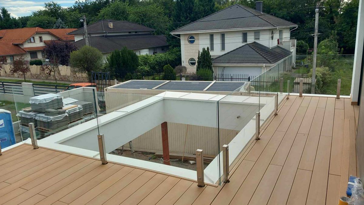 Üvegkorlát készítés